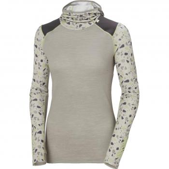 Helly Hansen Women's Lifa Merino Midweight Hoodie with Balaclava in Grey XL