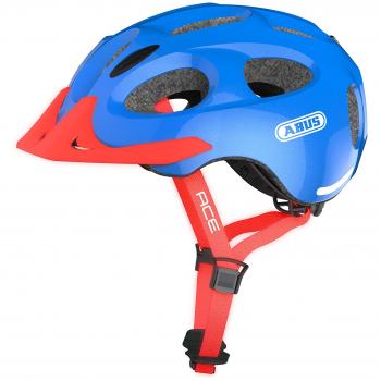 ABUS Youn I Ace – Casco de bicicleta, todo el año, unisex, color sparkling blue, tamaño large