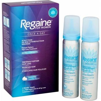 Espuma para el Crecimiento Capilar Femenina Regaine 5% con Minoxidil - Pack de 2 x 73ml