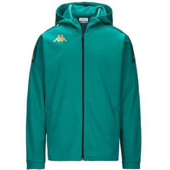 Sudadera Kappa Grevolo con Cremallera para Niños y Medias KAPPA4SOCCER Verde Galápago