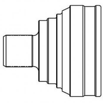 Juego de articulación GSP CV-joint 803077, tipo: árbol de transmisión, características: incluye dos juntas homocinéticas, fabricado con materiales de alta calidad para mayor durabilidad y rendimiento, diseño optimizado para una instalación fácil y