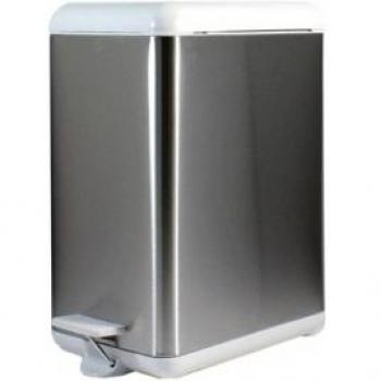 Duett 1911 - Cubo de basura con pedal, color plata