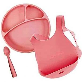 Minikoioi M101070011 - Set de alimentación rosa crepe, unisex,