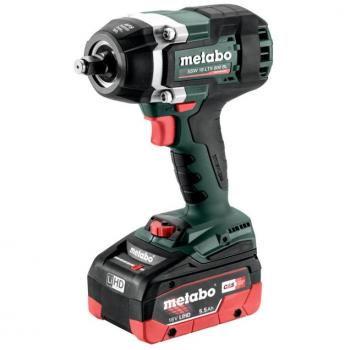 Destornillador de impacto Metabo SSW 18 LTX 800 BL, inalámbrico, 18V, incluye 2 baterías de 5.5 Ah LiHD y cargador