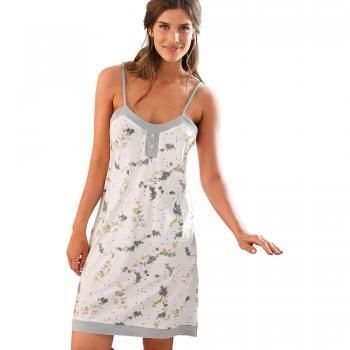 VENCA Camisón Finos Tirantes Regulables Mujer by Vencastyle - 023780,Estampado,XL