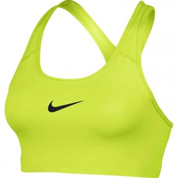 Nike Swoosh Bra Top, Mujer, Cyber/Black, L