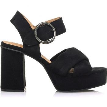 Sandalias Mustang Sindy Negro -Altura tacón 9cm-