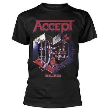 Camiseta unisex Adult Metal Heart Azul L