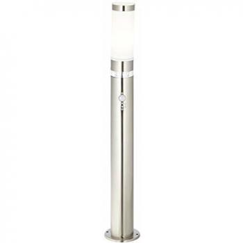 Lámpara de Pie Exterior Bole con Sensor de Movimiento, Acero Inoxidable, E27, 60W, IP44, 78 cm