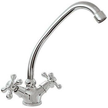 Grifo Monomando Rousseau BEVERLEY Acero Inoxidable Latón