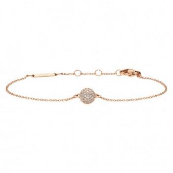 Pulsera Daniel Wellington Pavé Cristal 155-185 mm Rosado Dorado