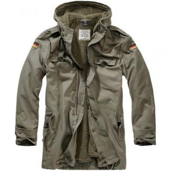 Brandit BW Flag Parka - Olive Green - Size L
