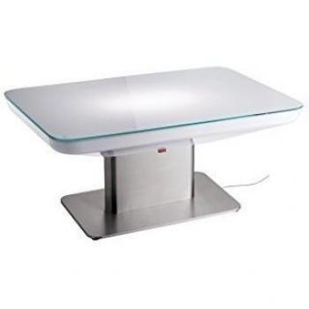Moree Mesa de estudio de iluminación para interiores, medidas: 45 cm x 100 cm x 100 cm x profundidad: