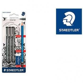Rotulador Staedtler 308 Negro con Calibrado Micrométrico en Blíster