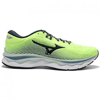 Mizuno Wave Sky 5 Men's Running Shoes - Green and Yellow Multicolor