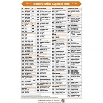 Pediatric Office Superbill 2018