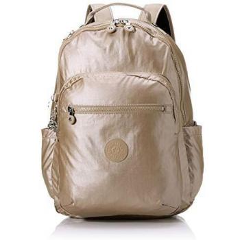 Kipling SEOUL, Mochila con Protección Para Portátil 15, Impermeable, 44 cm, 27 L, 0.65 kg, Plateado