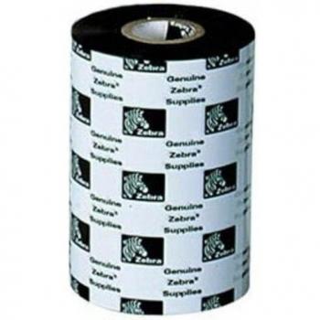 Zebra 02100BK06045 Cinta de Transferencia Térmica de Cera, Negro, 60 mm x 450 m, Paquete de 12