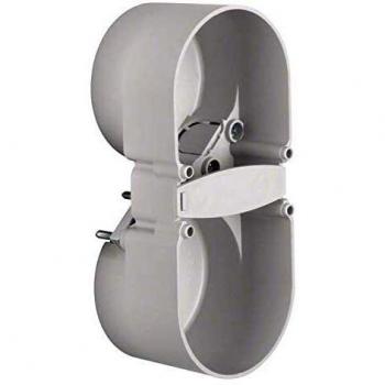 Berker 2-Gang Hollow Wall Mounting Box with Touch Protection, Grey, 109x109mm