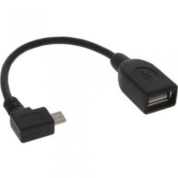 InLine 31606W adaptador de cable Micro-B USB A Negro - Adaptador para cable