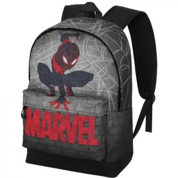 Mochila Spiderman Spin Fan HS 2.2 Karactermania, Gris, 18x31x44 cm, Capacidad 24 L