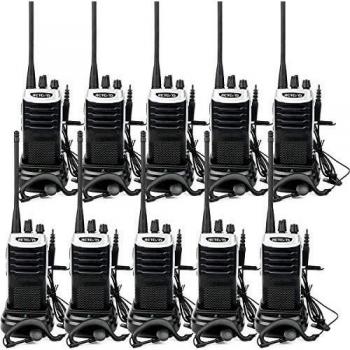 Retevis RT7 Walkie Talkies de Larga Distancia, Radio de 2 vías con Auriculares, Walkie-Talkie Portátil para Escuela, Hospital, Compatible con Silenciador VOX Tot FM