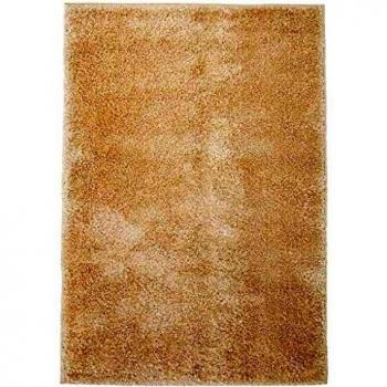 vidaXL Alfombra Shaggy Peluda 140x200cm Beige Decoración Interior Casa y Hogar