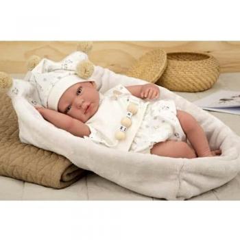 MUÑECA Reborn ARIAS 40 CM ADAY Beige C/CAPAZO