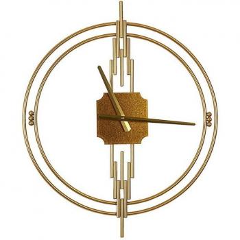 Reloj de Pared Metal Dorado Romimex 46 x 56 x 4 cm