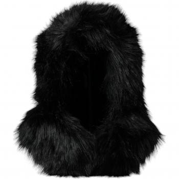 Dolce & Gabbana Black Faux Fur Wrap Hat - 57 cm