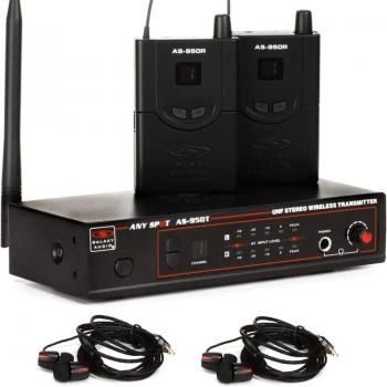 Galaxy Audio AS9502N In-Ear Twin Pack Monitor System, EB4, N: 518 to 542MHz