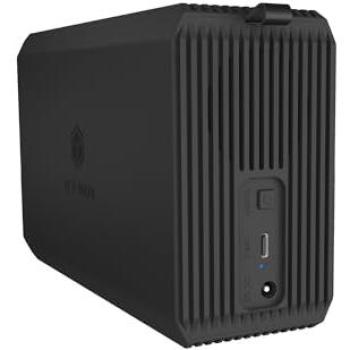 Carcasa RAID Icy Box IB-RD3720-CU3 para 2 Discos 2.5/3.5 SATA HDD/SSD, USB 3.2, Aluminio Negro
