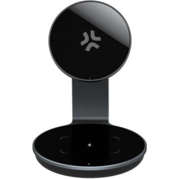 Cargador Inalámbrico Magnético 3 en 1 MagSafe 15W Negro