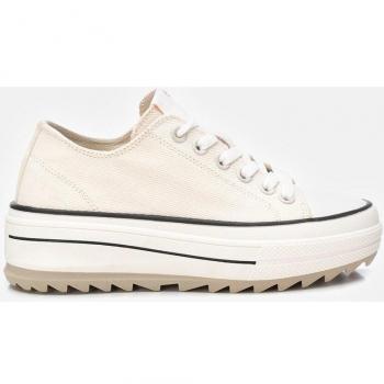 Zapatillas de lona de mujer estilo casual Refresh 171663 Nude con cordones