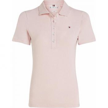 Tommy Hilfiger Women's Slim Fit Pink Polo Shirt 1985 Collection