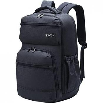 Mochila Portatil Hombre Impermeable Mochila Ordenador Portatil 17 Pulgadas Mochila Backpack con Puerto de Carga USB Mochila Backpack para el Laptop para Ordenador del Negocio Trabajo Diario Viaje