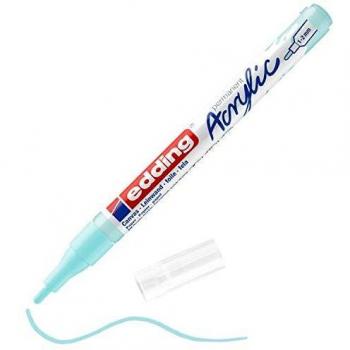 Rotulador Acrílico Edding 5300 Punta Fina 1-2 mm Color Azul Pastel