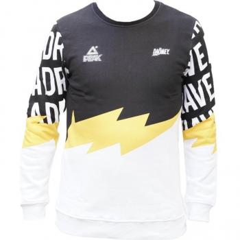 Peak x Daomey Mlk Sweatshirt Black/White/Yellow S