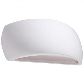 Aplique de Pared LEDBOX Pontius, Cerámica Blanca, G9, Iluminación Interior LED, 1 Bombilla, 14cm