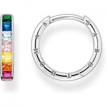 Pendientes Thomas Sabo con piedras de colores pavé