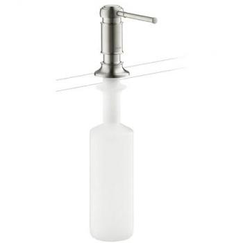 Dispensador de Jabón y Loción Hansgrohe AXOR Montreux, Acero Inoxidable, Integrado, Capacidad 500ml, Salida 91mm