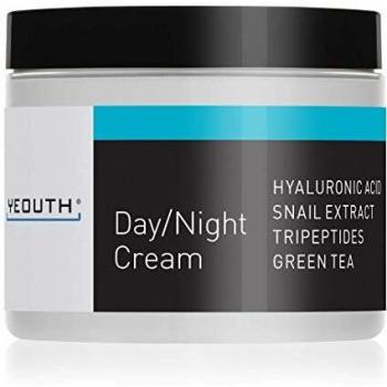 YEOUTH Day Night Moisturizer for Face with Snail Extract, Hyaluronic Acid, Green Tea, and Peptides, Anti Aging Day Cream or Night Cream Moisturizer for Dry Skin, 4 oz
