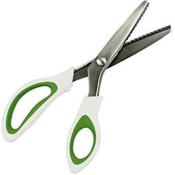 Profesional Confección tijeras dentadas Oficios Zig Zag Cut Tijeras ...
