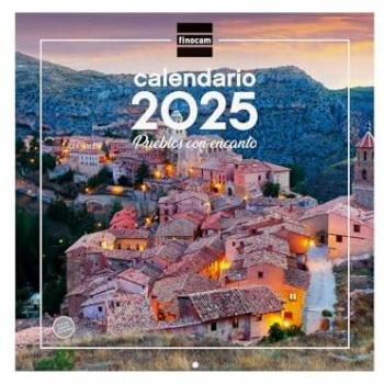 Calendario Imágenes de Pared 30x30 para Escribir 2025 Pueblos con encanto Enero 2025 - Diciembre 2025 (12 meses) Español