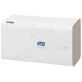 Toalla de Mano Entreplegada Suave TORK XpressÂ®, 2 capas, Advanced, plegado en Z, blancas, secado óptimo y máxima higiene