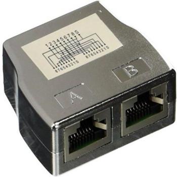 ASSMANN Electronic AT-AG 2X8/8 adaptador de cable 2x RJ-45 1x RJ-45 Gris - Adaptador para cable
