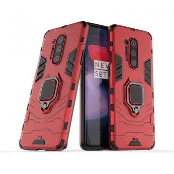 Funda Magnética Con Anillo Para Móvil Oneplus 8 Pro Rojo - Carcasa Magnética con Anillo, Imán Antigolpes, Resistente, Rígida Dura, Tecnología de Absorción de Golpes