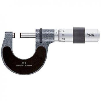 VOGEL 231332 - Micrómetro de Exteriores de Alta Precisión DIN 863 con Capacidad de 50-75 mm