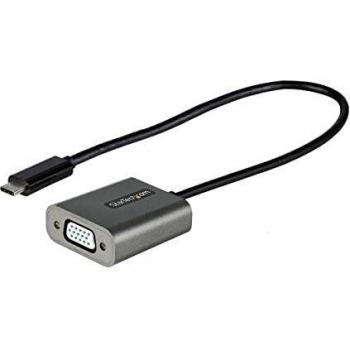 StarTech.com USB-C to VGA Adapter - 1080p - Thunderbolt 3 Compatible - Black