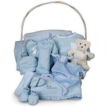 BebeDeParis | Regalos Originales para Bebés Recién Nacidos | Cesta Plena Serenity | 3-6 Meses
